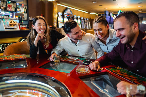 Roulette wheel in live studio