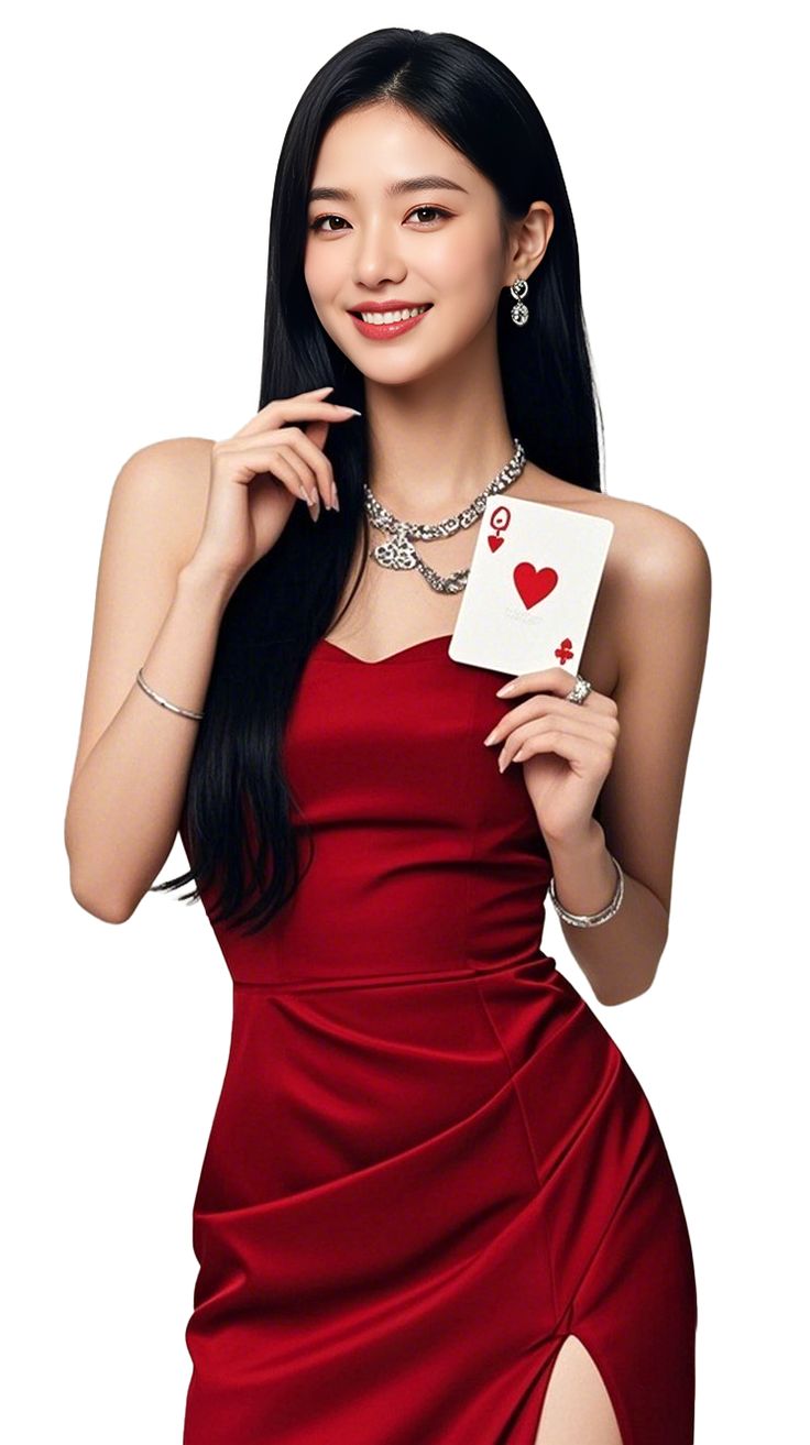 Live dealer dealing cards at Evolution Gaming table