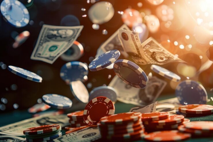 Betting interface and chip selection on kumaha togel